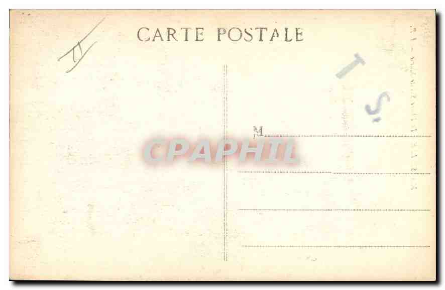 CPA Marseille le Phare Sainte Marie  — Verso