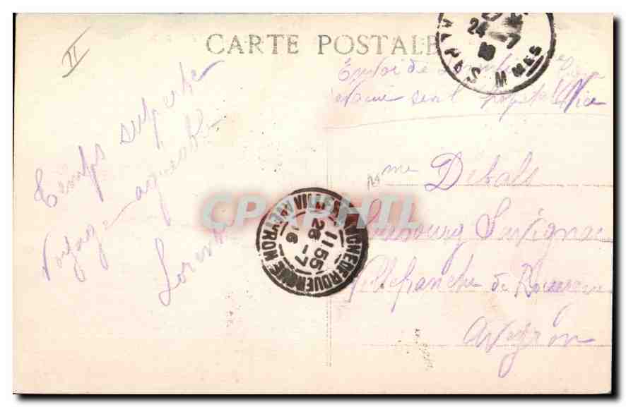CPA Marseille le Phare de la Desirade  — Rückseite