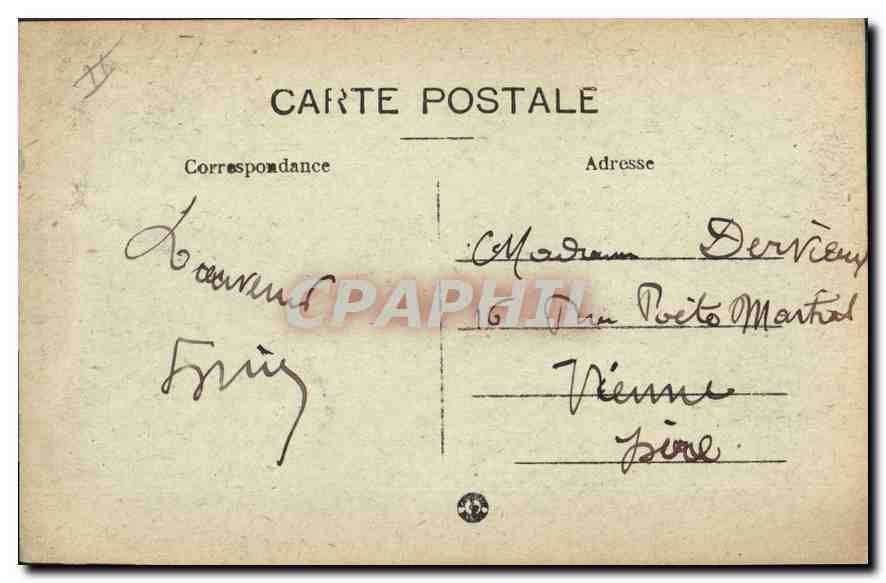 CPA Marseille la Jetee et le Phare Ste Marie  — Verso