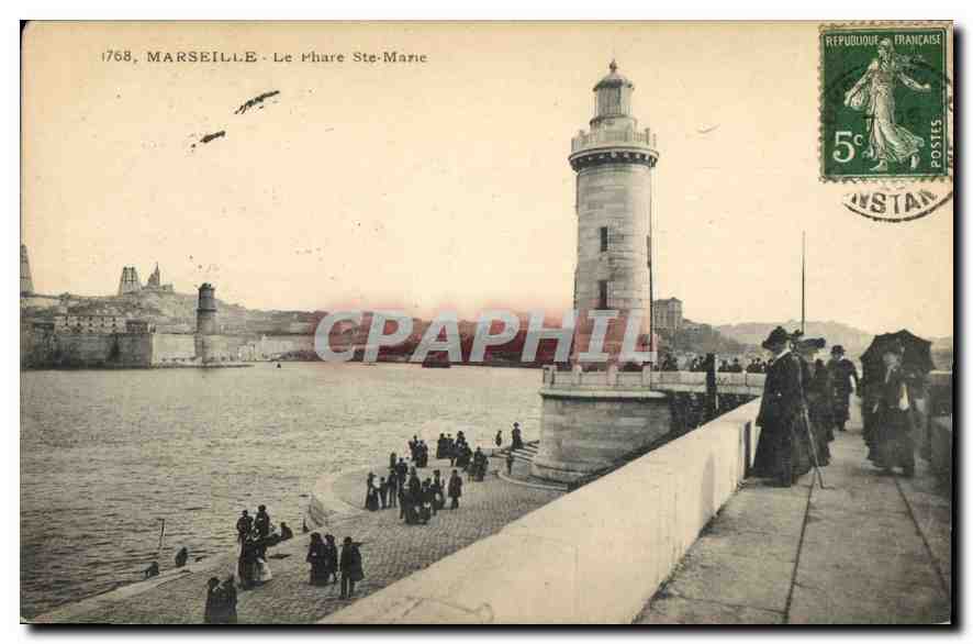 CPA Marseille le Phare Ste Marie 