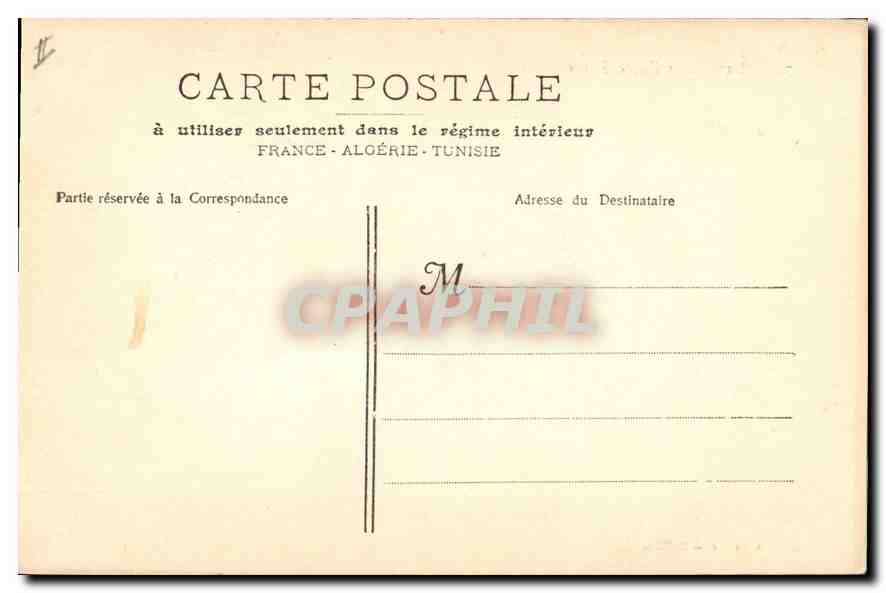 CPA Marseille le Phare Sainte Marie  — Verso
