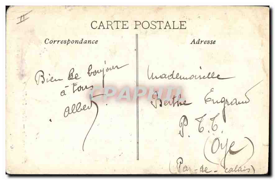 CPA Marseille Phare Ste Marie  — Verso