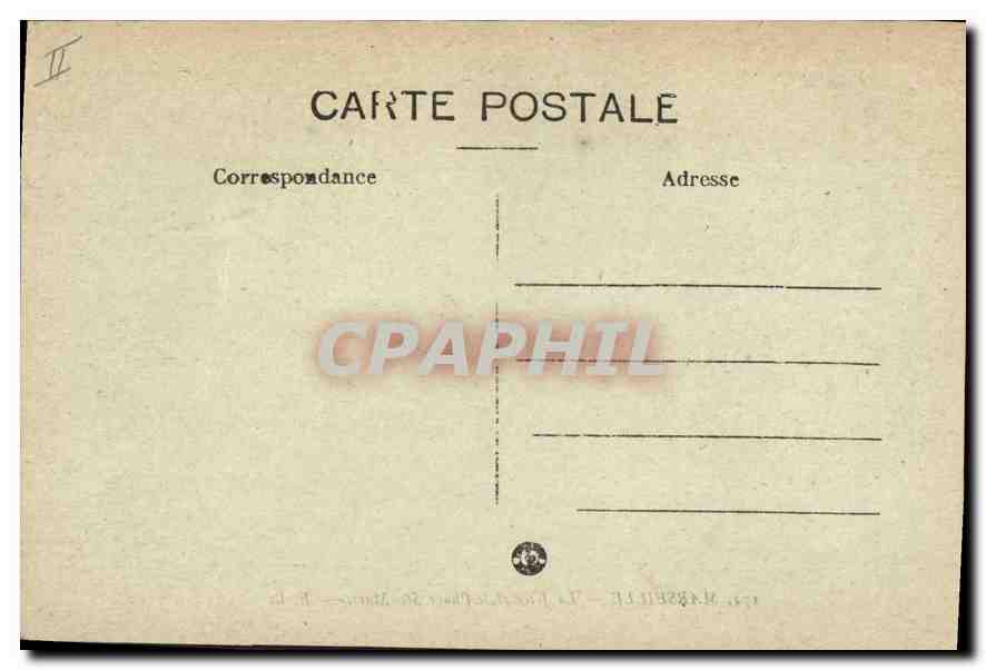 CPA Marseille la Jetee et le Phare Ste Marie  — Verso