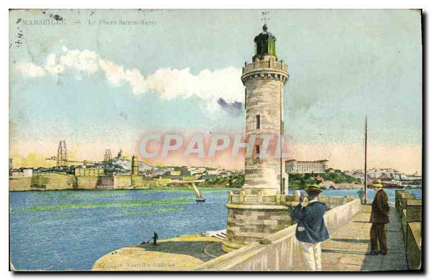 CPA Marseille le Phare Sainte Marie 