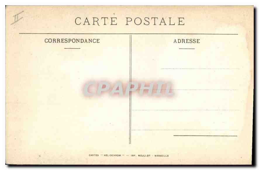 CPA Marseille Grand Jetee Phare Sainte Marie  — Verso