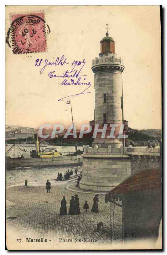 CPA Marseille Phare Ste Marie 