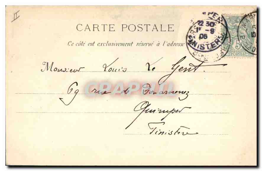 CPA Marseille le Port St Jean et le Phare Ste Marie  — Verso