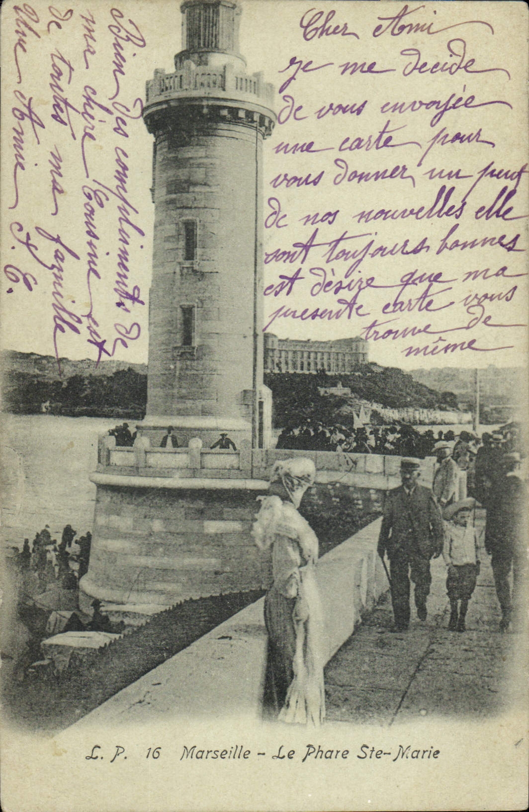CPA Marseille le Phare Ste Marie 