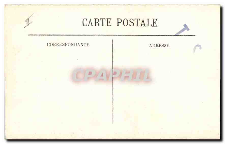 CPA Marseille le Phare de la Desirade Depart d'un Courrier de Chine China Bateau — Verso