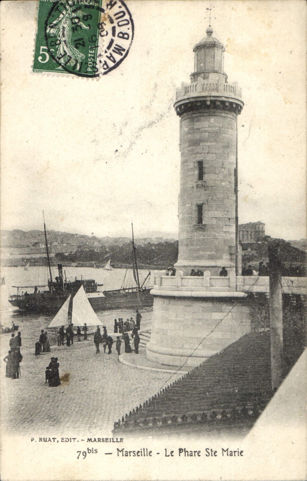 CPA Marseille le Phare Ste Marie 