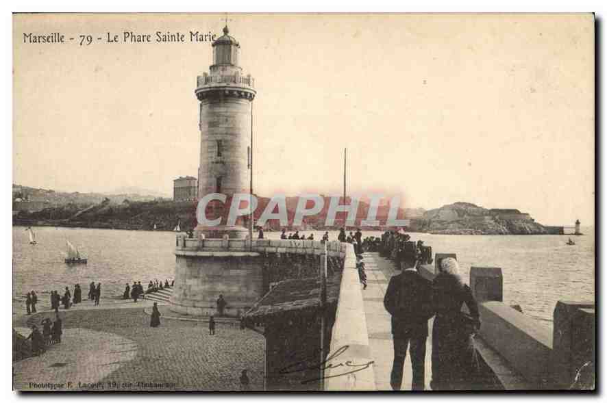 CPA Marseille le Phare Sainte Marie 