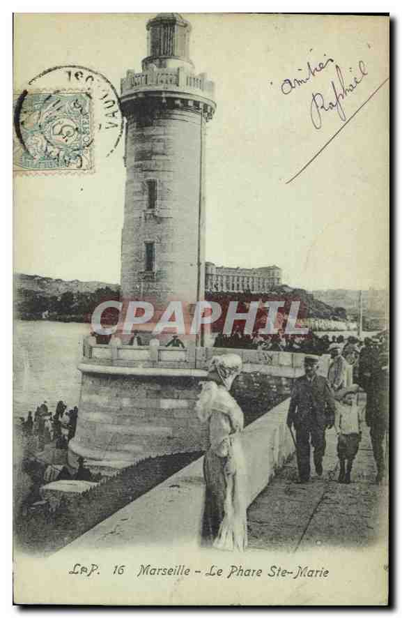 CPA Marseille le Phare Ste Marie 