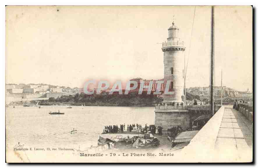 CPA Marseille le Phare Ste Marie 