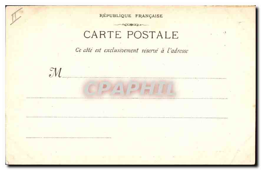 CPA Marseille le Phare Ste Marie  — Rückseite