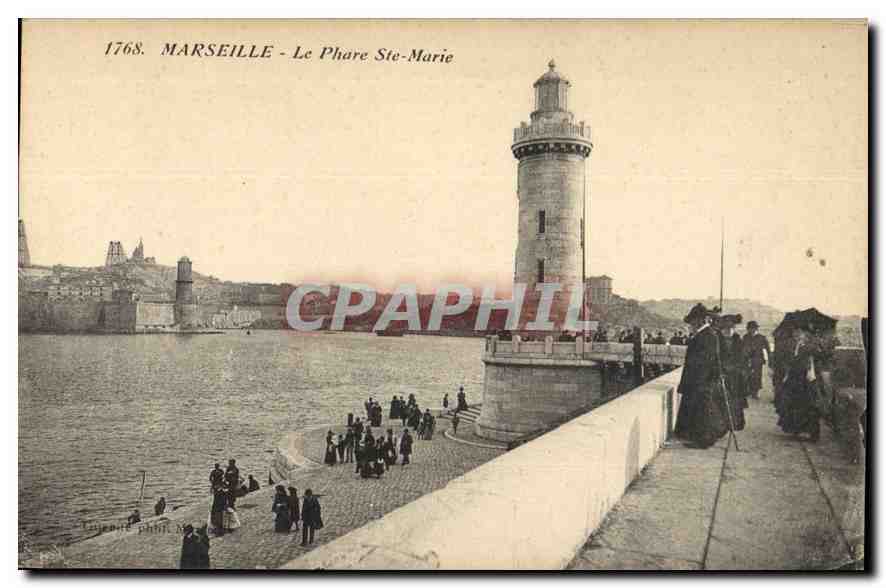 CPA Marseille le Phare Ste Marie 