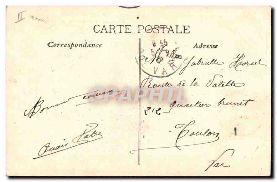 CPA Marseille Phare de la Desirade  — Verso