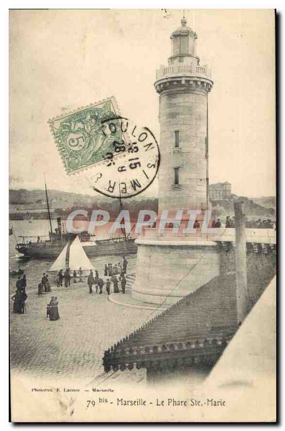 CPA Marseille le Phare Ste Marie 