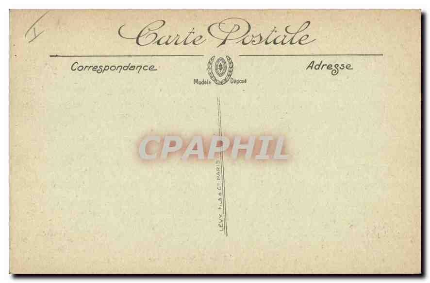 CPA Marseille l'Entree du Port Coucher de Soleil  — Verso