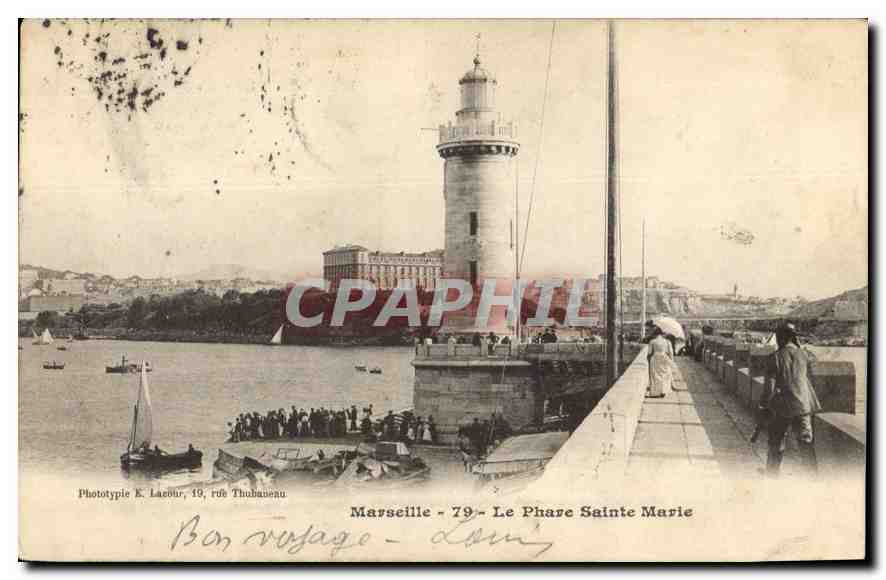 CPA Marseille le Phare Sainte Marie 