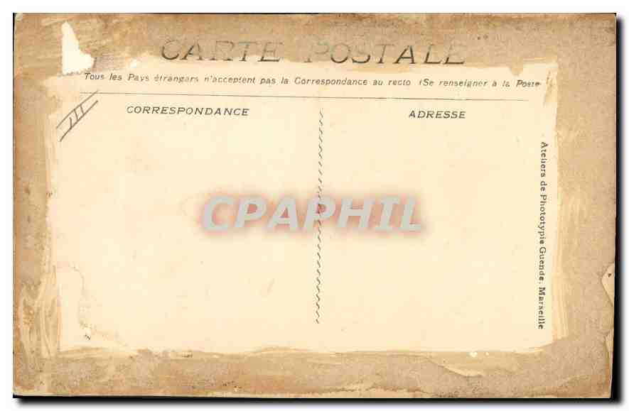 CPA Marseille le Phare de Planier  — Verso