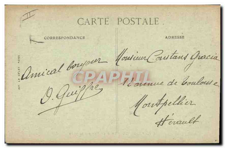 CPA Marseille Coup de Mer sur la Jetee  — Rückseite
