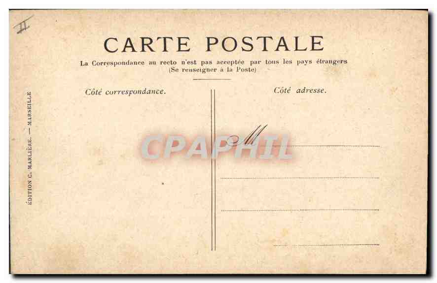 CPA Marseille Phare Ste Marie et Notre Dame de la Garde  — Rückseite