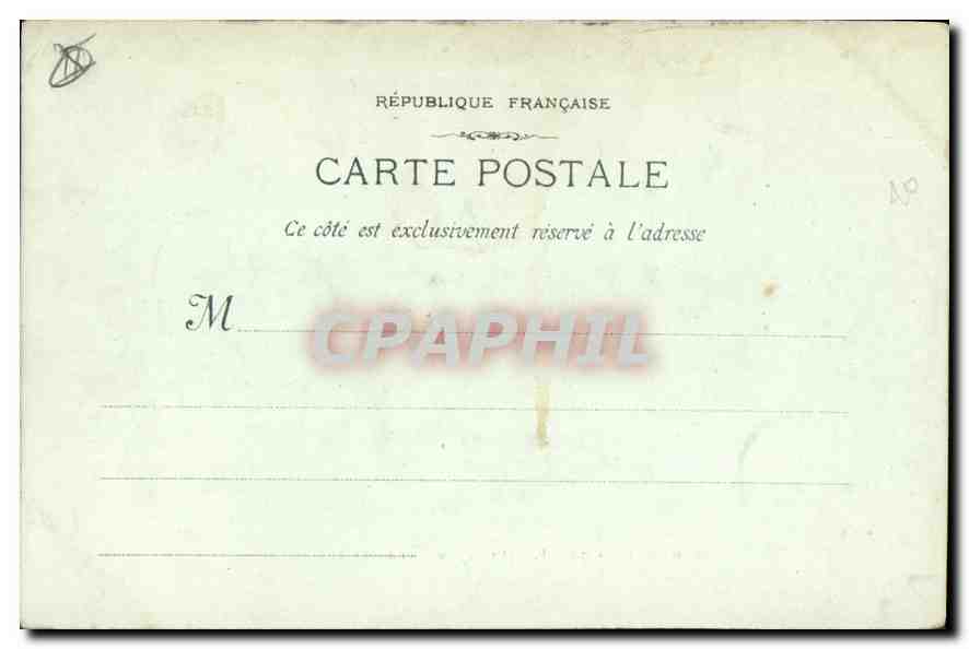 CPA Marseille le Phare Sainte Marie  — Verso