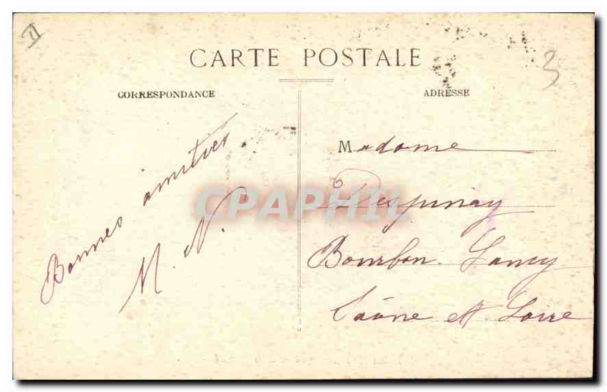CPA Marseille Phare de la Desirade  — Verso
