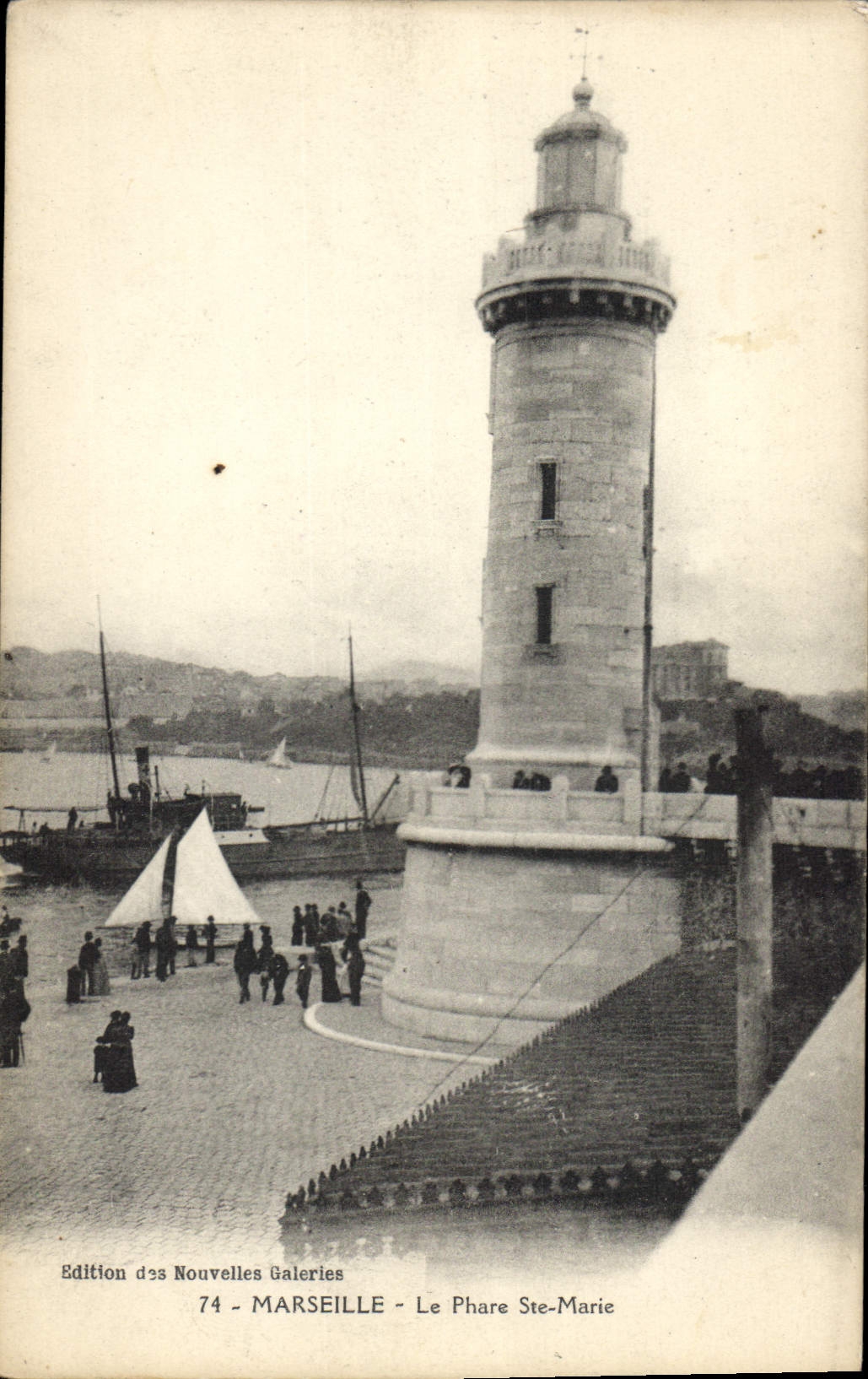CPA Marseille le Phare Ste Marie 