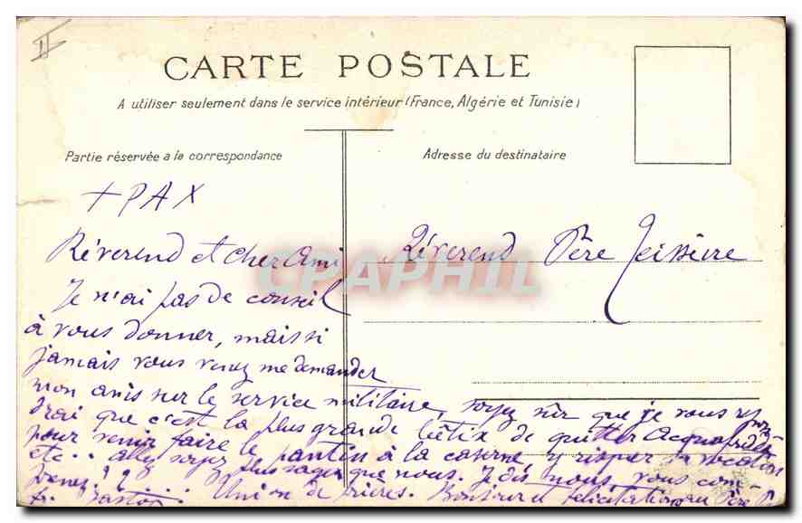 CPA Marseille la Grande Jetee et le Phare Sainte Marie  — Verso