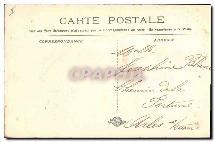 CPA Marseille la Jetee et le Phare Ste Marie  — Verso