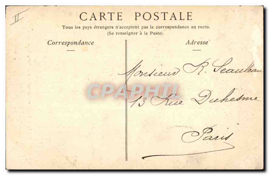 CPA Marseille le Phare Sainte Marie et Notre Dame de la Garde  — Verso