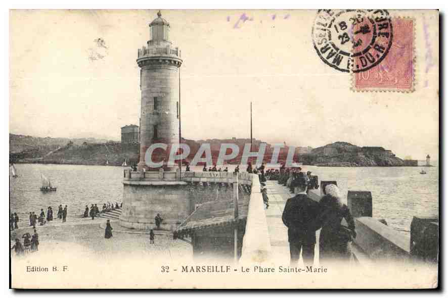 CPA Marseille le Phare Sainte Marie 