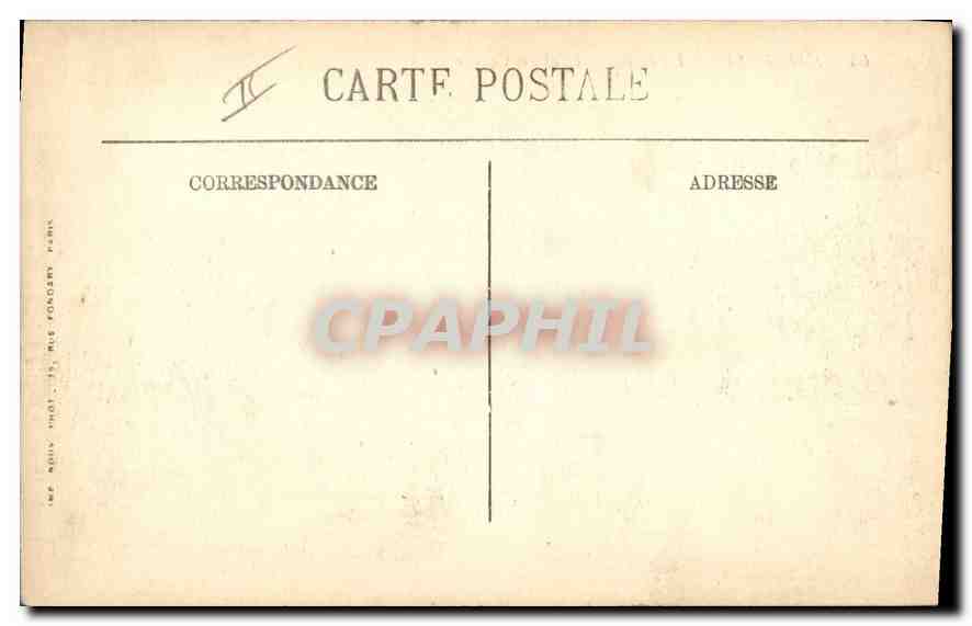 CPA Marseille la Jetee Effet de Vagues  — Verso