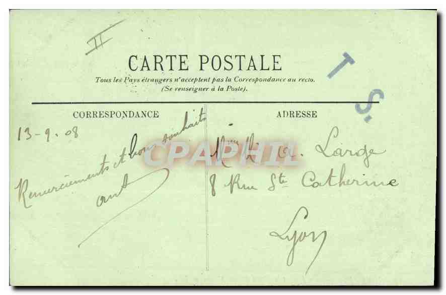 CPA Marseille la Jetee et le Phare Sainte Marie  — Verso