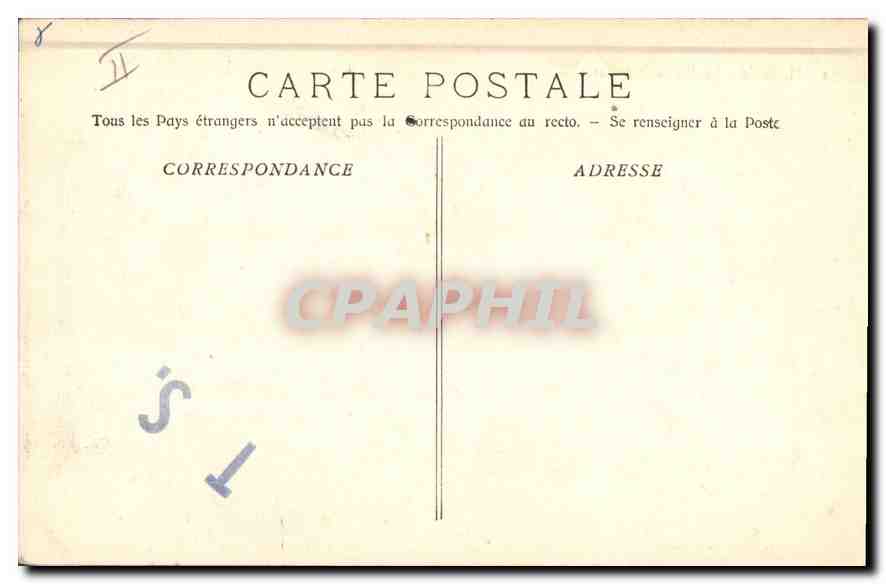 CPA Marseille le Phare Ste Marie  — Verso