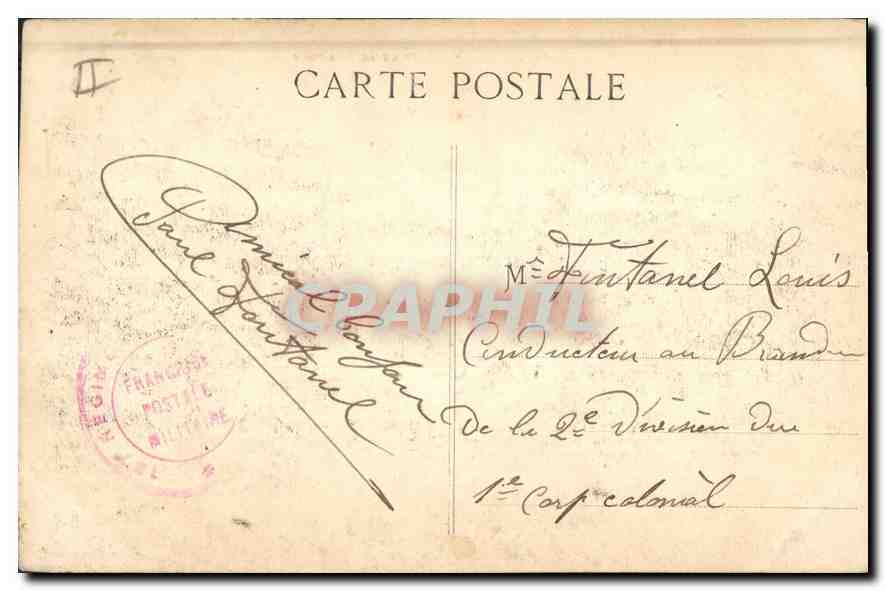CPA Marseille Phare de la Desirade  — Verso