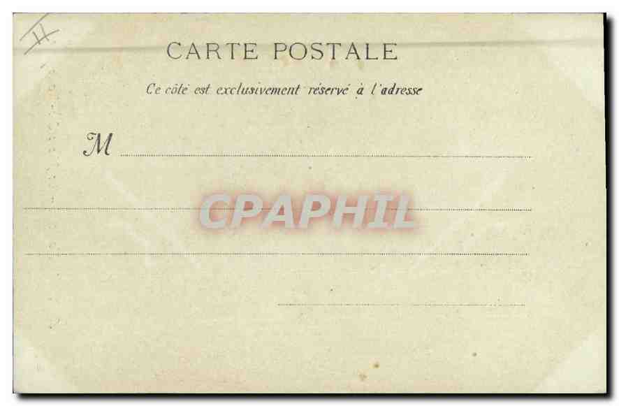 CPA Marseille Le Phare Ste Marie  — Verso