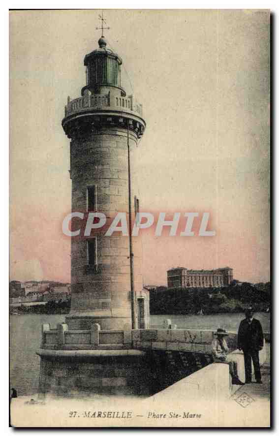 CPA Marseille Phare Ste Marie 