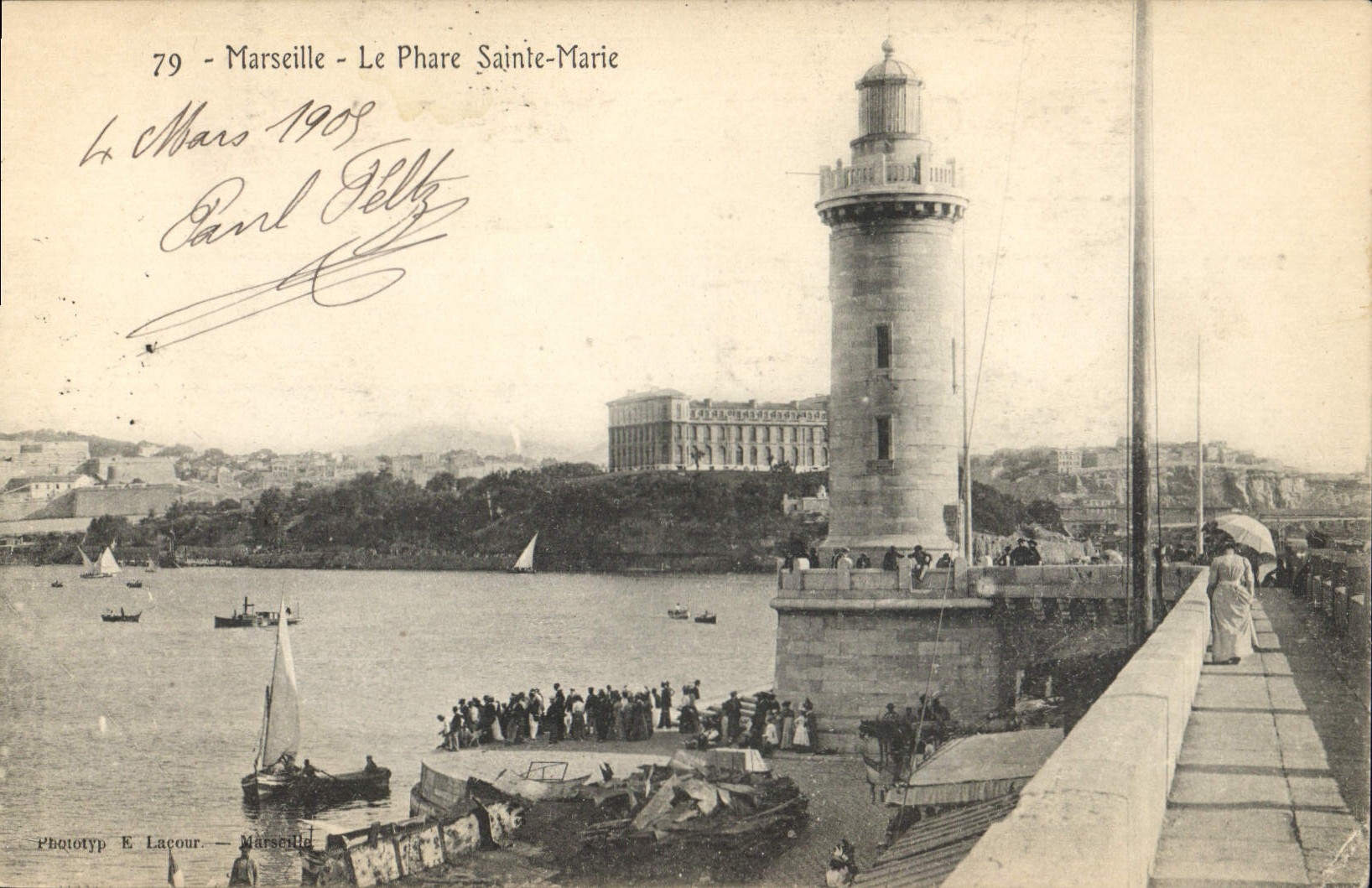 Marseille - Le Phare Sainte-Marie — Phototyp E. Lacour, n°79