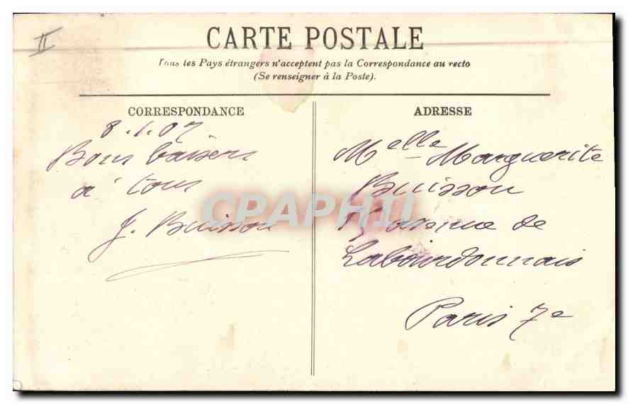 CPA Marseille Le Phare Sainte Marie et l'Entree des Bassins  — Rückseite