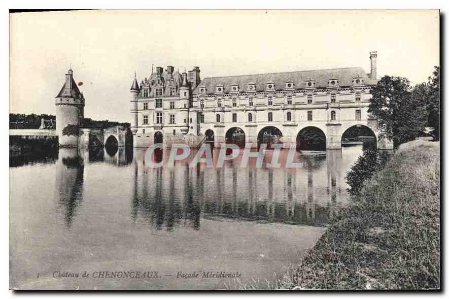 CPA Chateau de Chenonceaux Facade meridionale 