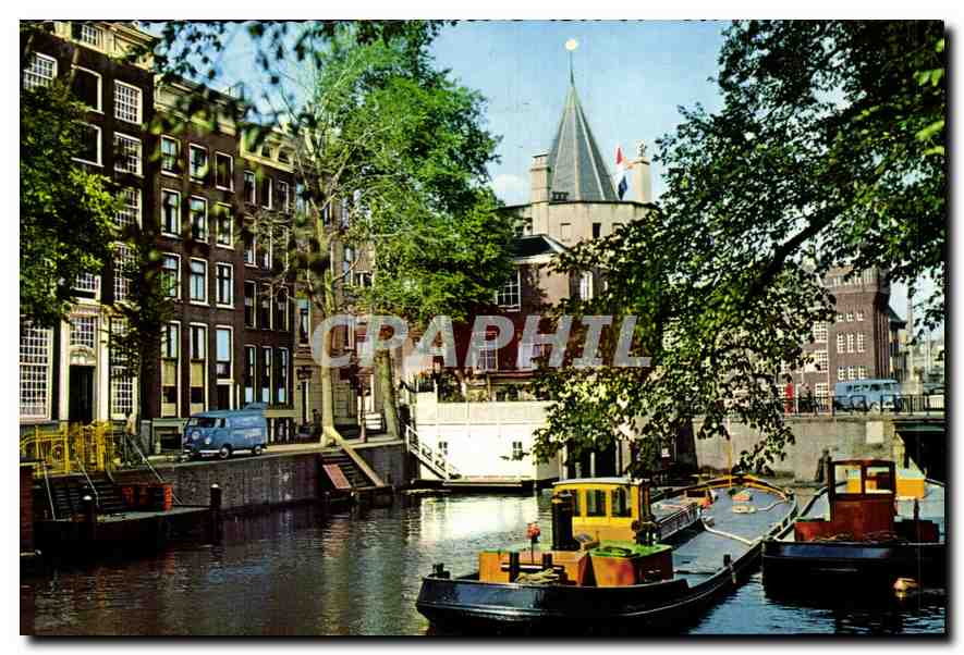 CPA Vieil Amsterdam Geldersekade avec Schreierstoren 