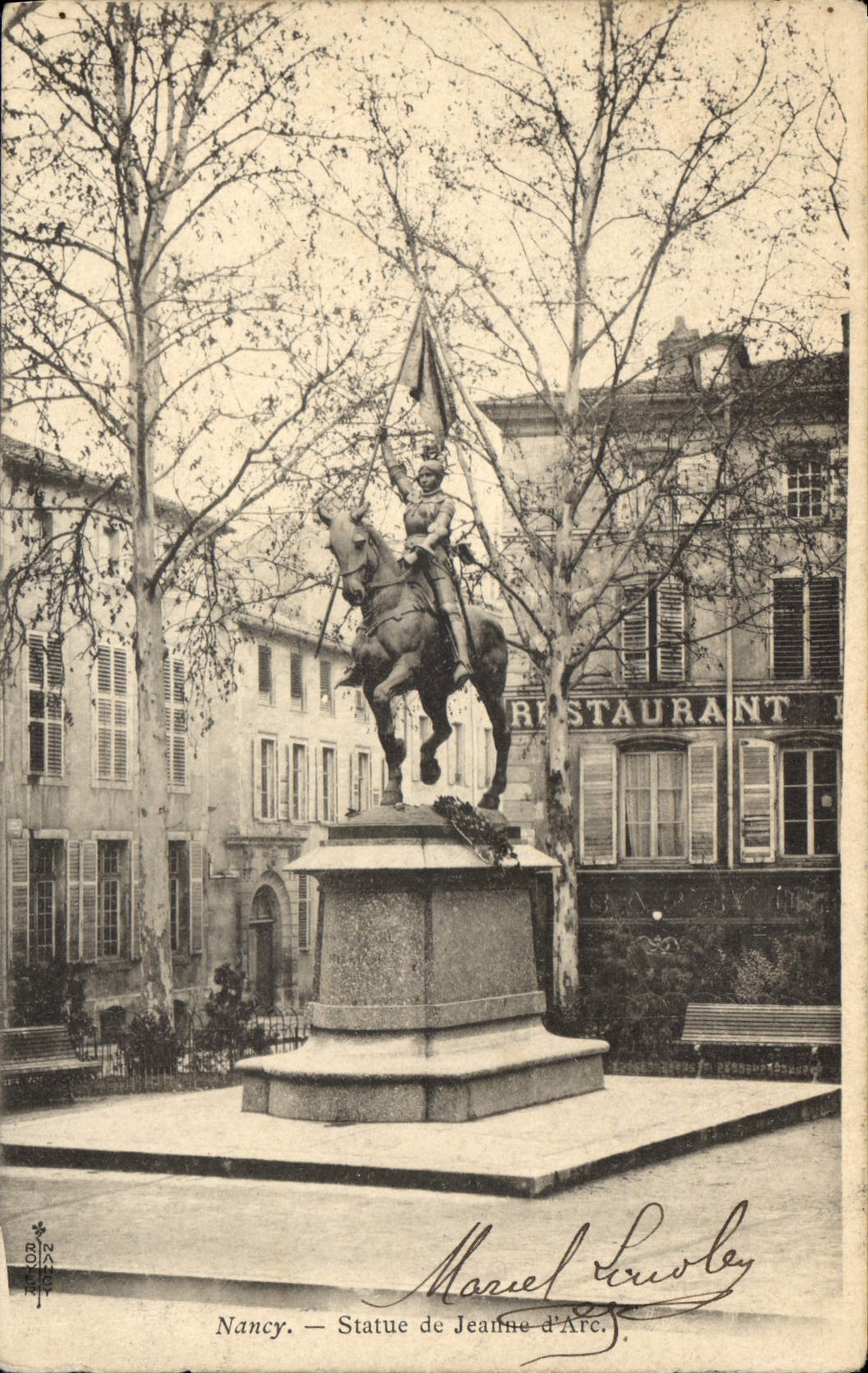 CPA Nancy Statue de Jeanne D'Arc 