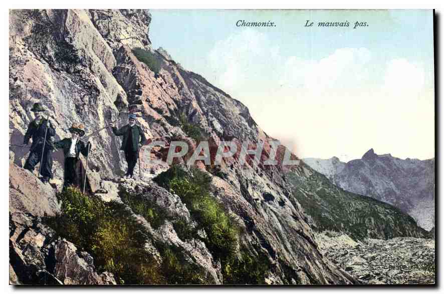 Chamonix — Le mauvais pas. — E. Rossier, Nyons, n° 8876