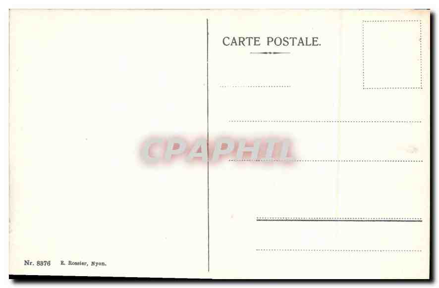 Chamonix — Le mauvais pas. — E. Rossier, Nyons, n° 8876 — Verso