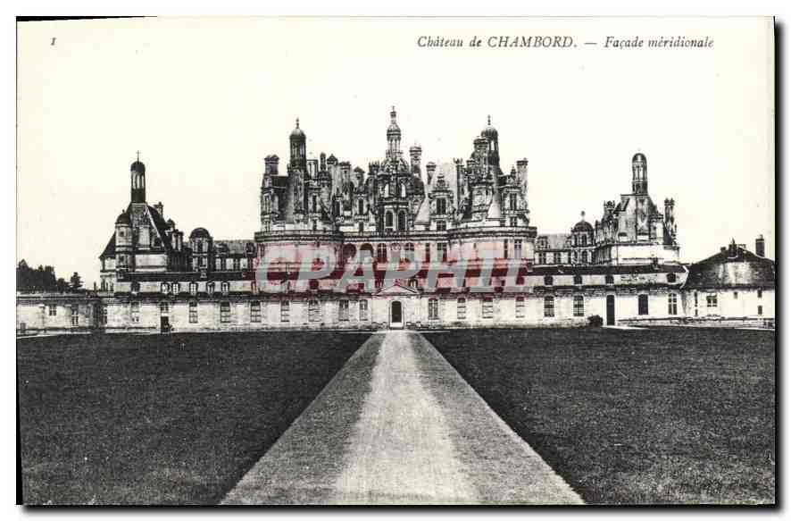 CPA Chateau de Chambord Facade meridionale 