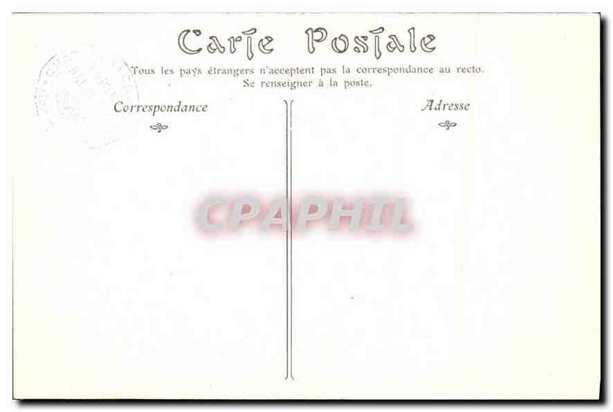 CPA Chateau de Chambord Porc Epic embleme de Louis XII  — Verso