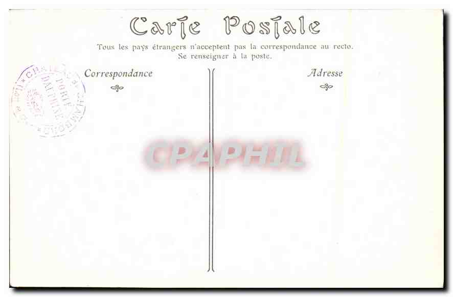 CPA Chateau de Chambord Le Cygne embleme de Claude de France  — Verso