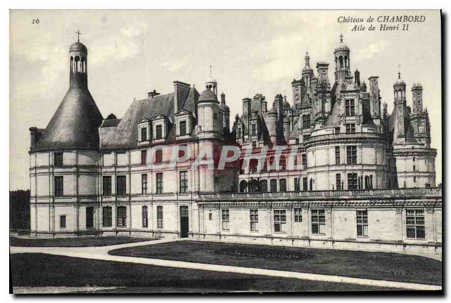 CPA Chateau de Chambord Aile de Henri II 